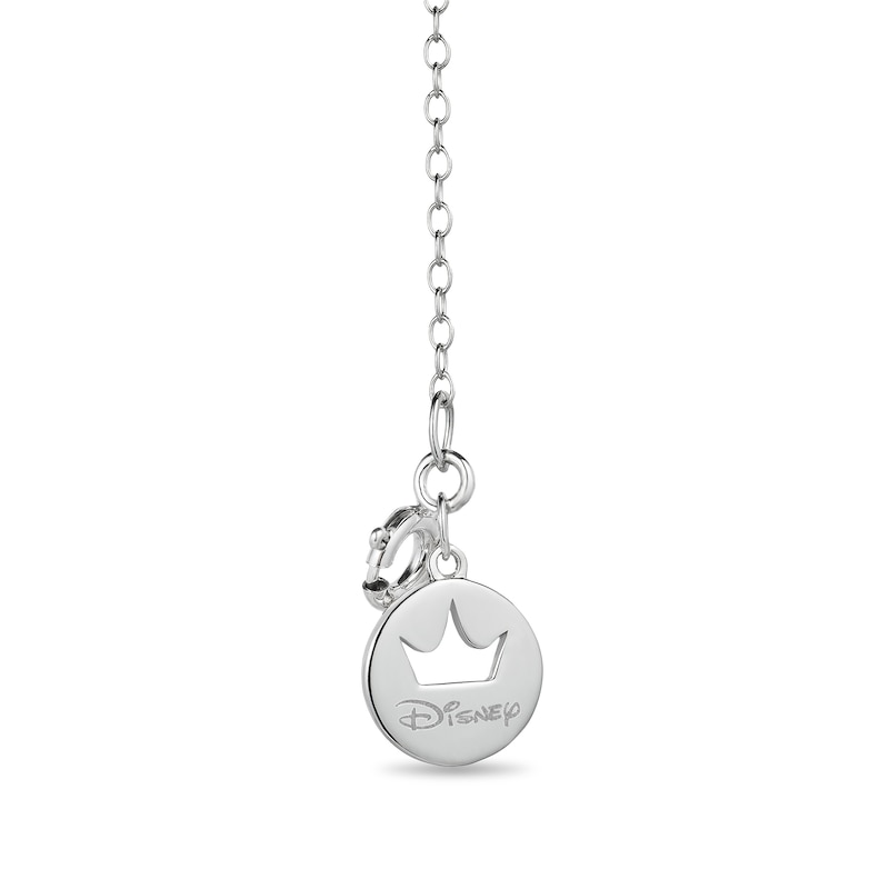 Main Image 2 of Enchanted Disney Villains Ursula Mother-of-Pearl and Diamond Coral Reef Pendant in Sterling Silver and Black Rhodium
