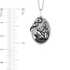 Thumbnail Image 3 of Enchanted Disney Villains Ursula Mother-of-Pearl and Diamond Coral Reef Pendant in Sterling Silver and Black Rhodium