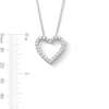 Thumbnail Image 3 of 1 CT. T.W. Certified Lab-Grown Diamond Heart Pendant in Sterling Silver (F/VS2)