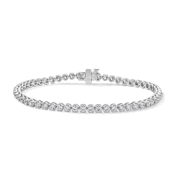 3 CT. T.w. Certified Lab-Grown Diamond Tennis Bracelet in Sterling Silver (F/Vs2)