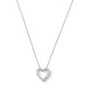 Thumbnail Image 1 of 1/2 CT. T.W. Certified Lab-Grown Diamond Heart Pendant in Sterling Silver (F/VS2)