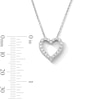 Thumbnail Image 2 of 1/2 CT. T.W. Certified Lab-Grown Diamond Heart Pendant in Sterling Silver (F/VS2)