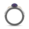 Thumbnail Image 3 of Enchanted Disney Villains Evil Queen Oval Lab-Created Opal, Garnet and Diamond Ring in Sterling Silver and 10K Gold