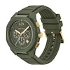 Thumbnail Image 4 of Men's Armani Exchange Green Silicone Strap Chronograph Watch with Olive Green Dial (Model: AX4169)