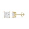 Thumbnail Image 1 of 4 CT. T.W. Princess-Cut Certified Lab-Grown Diamond Solitaire Stud Earrings in 14K Gold (F/VS2)