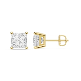 4 CT. T.W. Princess-Cut Certified Lab-Grown Diamond Solitaire Stud Earrings in 14K Gold (F/VS2)