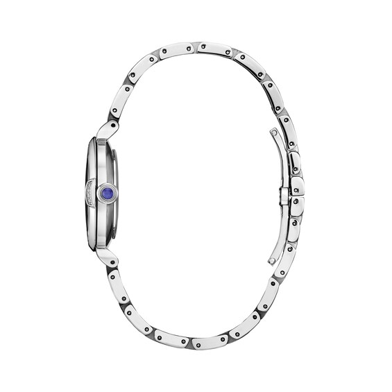 Ladies' Citizen Eco-DriveÂ® L Mae Diamond Accent Watch with Blue Sunray Dial (Model: Em1060-87L)