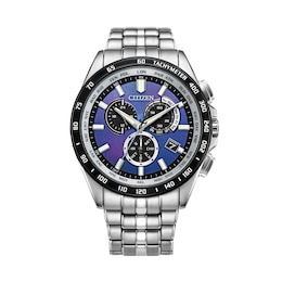 Men's Citizen Eco-Drive® Sport Luxury PCAT UNITE with BLUE Chronograph Watch with Blue Dial (Model: CB5874-81L)