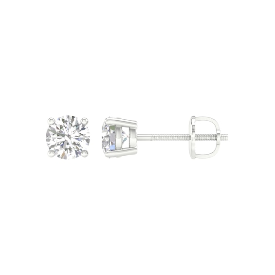 3/4 CT. T.w. Certified Lab-Grown Diamond Solitaire Stud Earrings in 14K White Gold (F/Vs2)