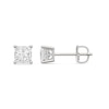Thumbnail Image 1 of 1-1/2 CT. T.W. Princess-Cut Certified Lab-Grown Diamond Solitaire Stud Earrings in 14K White Gold (F/VS2)