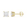 Thumbnail Image 1 of 2 CT. T.W. Princess-Cut Certified Lab-Grown Diamond Solitaire Stud Earrings in 14K Gold (F/VS2)