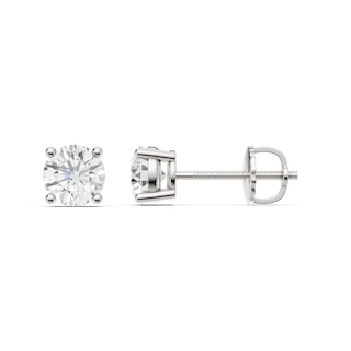 1-1/2 CT. T.W. Certified Lab-Grown Diamond Solitaire Stud Earrings in 14K White Gold (F/VS2)