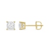 Thumbnail Image 1 of 1 CT. T.W. Princess-Cut Certified Lab-Grown Diamond Solitaire Stud Earrings in 14K Gold (F/VS2)