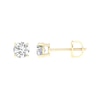 Thumbnail Image 1 of 1 CT. T.W. Certified Lab-Grown Diamond Solitaire Stud Earrings in 14K Gold (F/VS2)