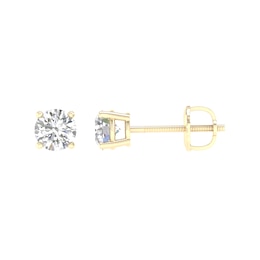 1 CT. T.W. Certified Lab-Grown Diamond Solitaire Stud Earrings in 14K Gold (F/VS2)