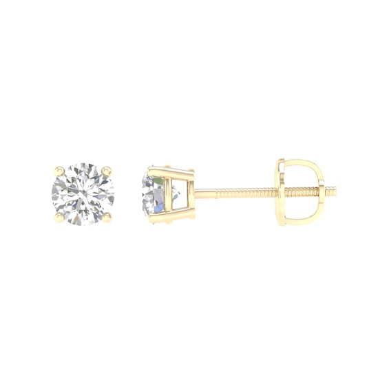1 CT. T.w. Certified Lab-Grown Diamond Solitaire Stud Earrings in 14K Gold (F/Vs2)