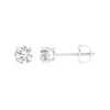 Thumbnail Image 1 of 1 CT. T.W. Certified Lab-Grown Diamond Solitaire Stud Earrings in 14K White Gold (F/VS2)