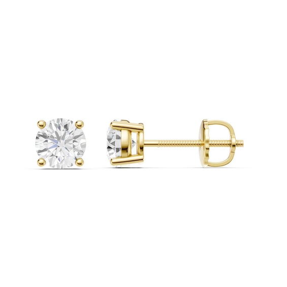 1-1/2 CT. T.w. Certified Lab-Grown Diamond Solitaire Stud Earrings in 14K Gold (F/Vs2)