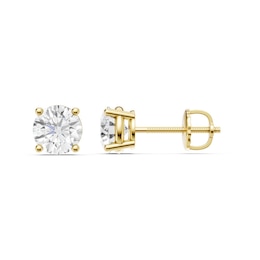 2 CT. T.W. Certified Lab-Grown Diamond Solitaire Stud Earrings in 14K Gold (F/VS2)