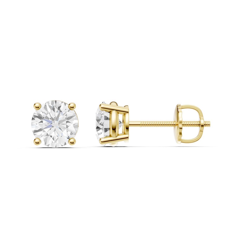 Main Image 1 of 2 CT. T.W. Certified Lab-Grown Diamond Solitaire Stud Earrings in 14K Gold (F/VS2)