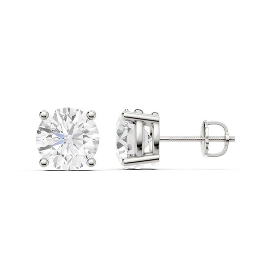 5 CT. T.w. Certified Lab-Grown Diamond Solitaire Stud Earrings in 14K White Gold (F/Vs2)