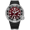 Thumbnail Image 1 of Men's Citizen Eco-Drive® Promaster Professional Diver Black Strap Watch with Red Dial (Model: BN1024-01Z)