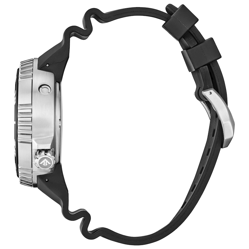 Main Image 2 of Men's Citizen Eco-Drive® Promaster Professional Diver Black Strap Watch with Red Dial (Model: BN1024-01Z)