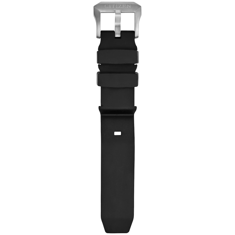 Main Image 4 of Men's Citizen Eco-Drive® Promaster Professional Diver Black Strap Watch with Red Dial (Model: BN1024-01Z)