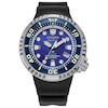 Thumbnail Image 1 of Men's Citizen Eco-Drive® Promaster Professional Diver Black Strap Watch with Blue Dial (Model: BN1025-08L)