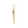 Thumbnail Image 3 of 3/8 CT. T.W. Black Diamond Trillion-Shaped Necklace Charm in 10K Gold