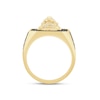 Thumbnail Image 4 of 1-1/4 CT. T.W. Black and White Diamond Lion Signet Ring in 10K Gold