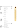 Thumbnail Image 2 of Paper Clip Link Huggie Hoop Earrings in Solid 10K Gold