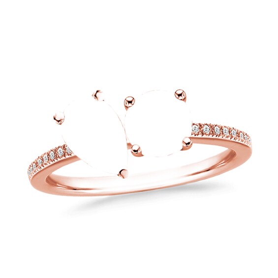 Coupleâs Toi et Moi Birthstone Ring (2 Stones)