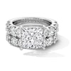 Thumbnail Image 1 of 10 CT. T.W. Princess-Cut Certified Lab-Grown Diamond Bridal Set in 14K White Gold (F/VS2)