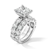 Thumbnail Image 3 of 10 CT. T.W. Princess-Cut Certified Lab-Grown Diamond Bridal Set in 14K White Gold (F/VS2)