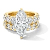 Thumbnail Image 1 of 10 CT. T.W. Marquise-Cut Certified Lab-Grown Diamond Bridal Set in 14K Gold (F/VS2)