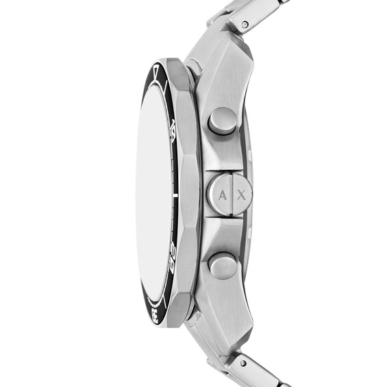 Men's Armani Exchange Chronograph Watch with Textured Silver-Tone Dial (Model: Ax1969)