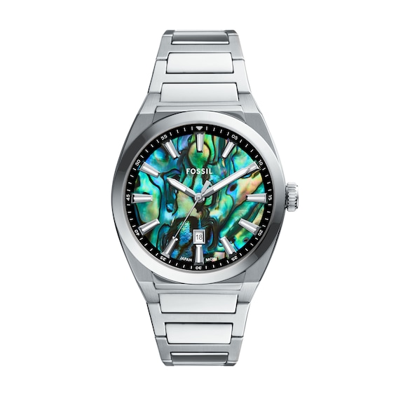 Men's Fossil Everett Watch with Abalone Dial (Model: Fs6114)