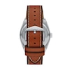 Thumbnail Image 2 of Men's Fossil Everett Brown Leather Strap Watch with Textured Blue Dial (Model: FS6115)
