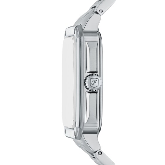 Men's Fossil Crosby Watch with Rectangular Blue Dial (Model: Fs6121)