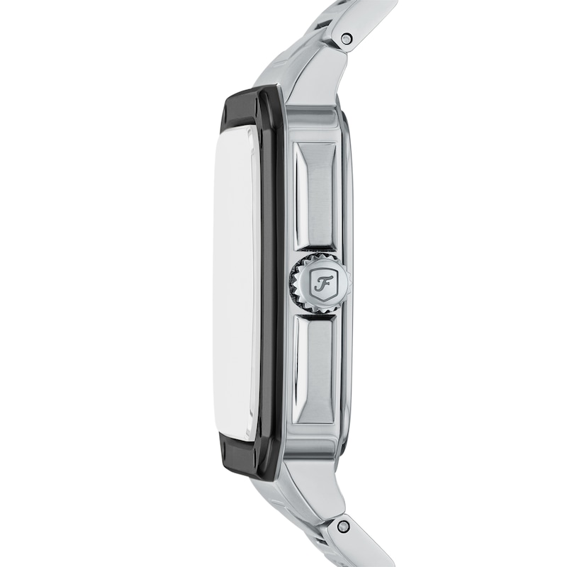 Main Image 3 of Men's Fossil Crosby Watch with Rectangular Black Dial (Model: FS6122)