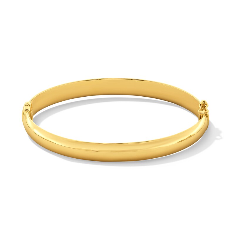 Main Image 1 of 4.0mm Bangle in Hollow 10K Gold