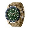 Thumbnail Image 1 of Men's Invicta Pro Diver Atlas Gold-Tone IP Mesh Bracelet Chronograph Watch with Green Dial (Model: 47241)