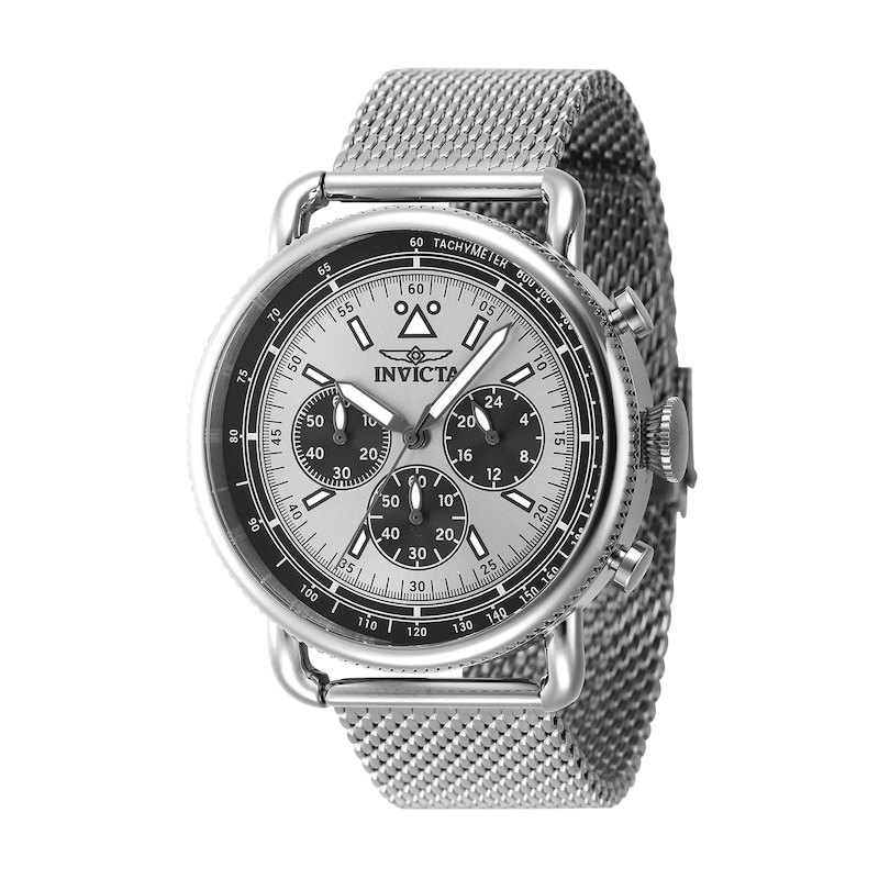Main Image 1 of Men's Invicta Speedway Series Chronograph Mesh Bracelet Watch with Silver-Tone Dial (Model: 47357)