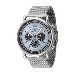 Men's Invicta Speedway Series Chronograph Mesh Bracelet Watch with Blue Dial (Model: 47359)