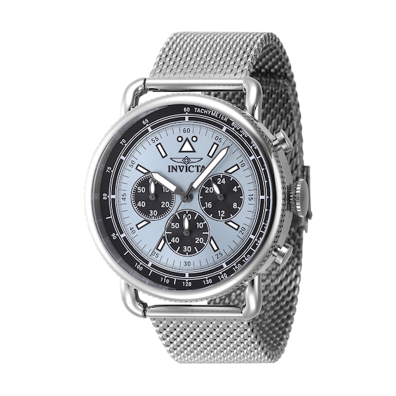 Men's Invicta Speedway Series Chronograph Mesh Bracelet Watch with Blue Dial (Model: 47359)