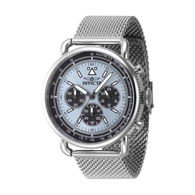 Main Image 1 of Men's Invicta Speedway Series Chronograph Mesh Bracelet Watch with Blue Dial (Model: 47359)