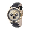 Thumbnail Image 1 of Men's Invicta Speedway Series Gold-Tone IP Black Leather Strap Chronograph Watch with Gold-Tone Dial (Model: 47365)