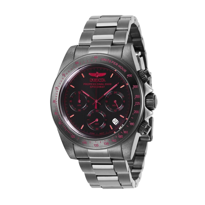 Main Image 1 of Men's Invicta Speedway Gunmetal Grey IP Chronograph Watch with Black Dial (Model: 27771)