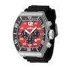 Thumbnail Image 1 of Men's Invicta Pro Diver Chronograph GMT Black Silicone Strap Watch with Tonneau Red Dial (Model: 47283)
